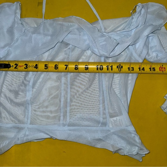 19cooper mesh off the shoulder blouse - Picture 7 of 7